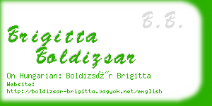 brigitta boldizsar business card